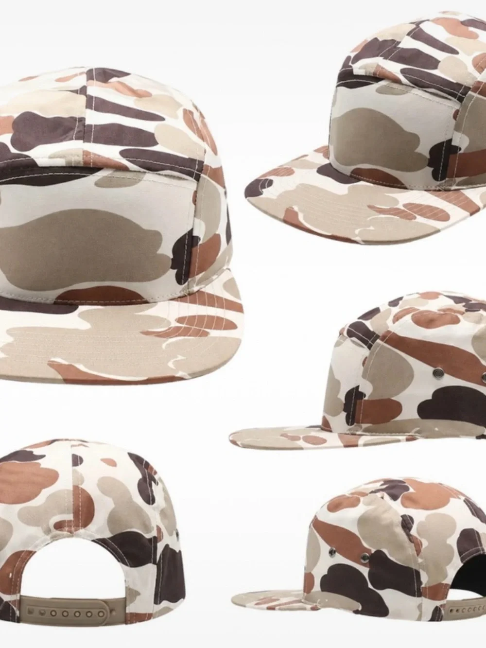 Neutral Camo 5-Panel Camp Cap
